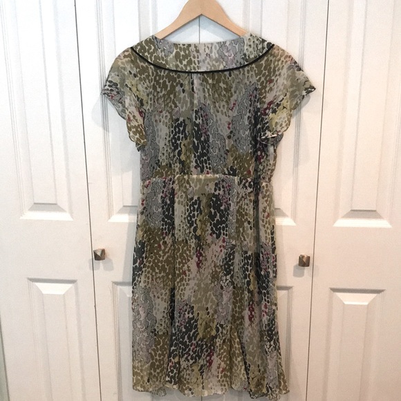 Voir Voir Sheer Floral A-line Dress Sz 10 - Picture 3 of 8